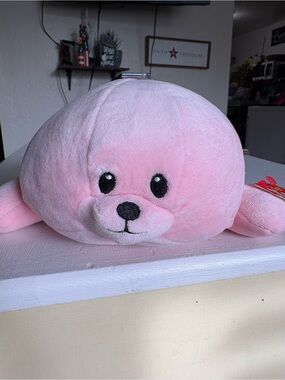 Ty Pink Seal Plush Stuffed Animal - Soft Cuddly Toy